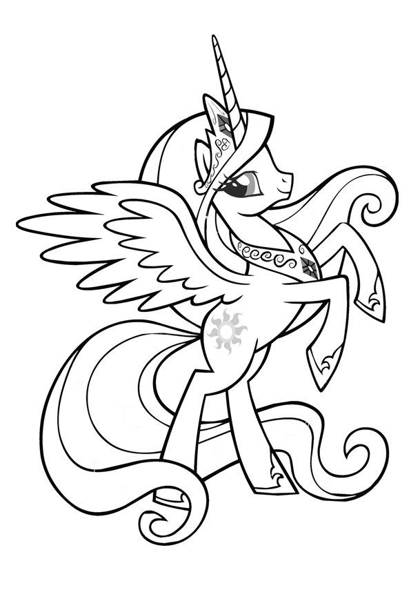 Rainbow Dash kolorowanki